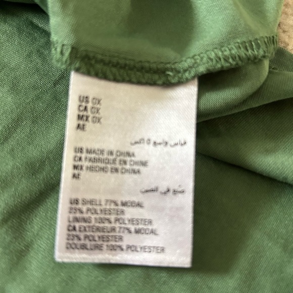 Nicole Williams English + Bar III green strapless boho halter maxi dress. 0X - Picture 4 of 6